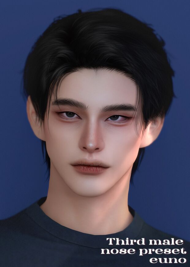 Stylish Male Nose Preset by Eunosims 4 sims 4 cc male nose preset by eunosims 5