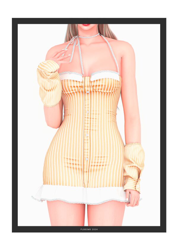 Mantra Dress and Gloves Accessory 1 Mantra Dress and Gloves Accessory Sims 4 CC