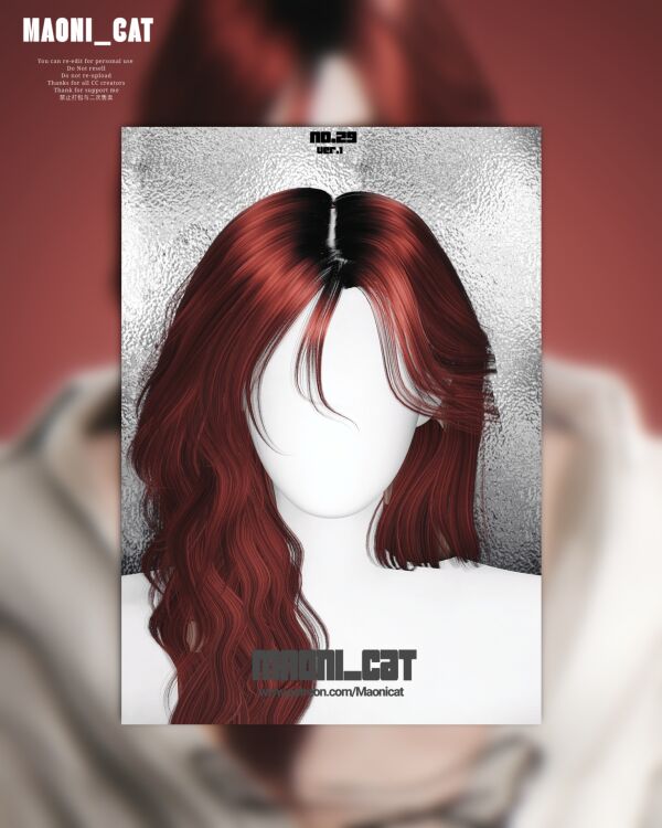 Stylish Hair No.29 Ver.1 Release 1 Stylish Hair No.29 Ver.1 Release Sims 4 CC