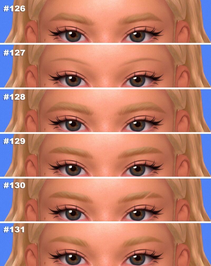 Maxis Match Eyebrows Collection - Girls Edition! 3 sims 4 cc maxis match eyebrows collection girls edition by sims3melancholic 2