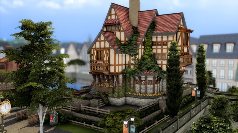 Charming Medieval Teen House 5 sims 4 cc medieval teen house by plumbobkingdom 2