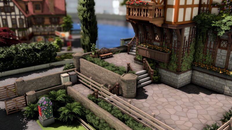 Charming Medieval Teen House 3 sims 4 cc medieval teen house by plumbobkingdom 5