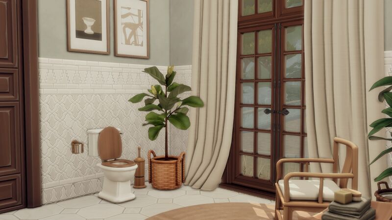 Mediterranean Bathroom: A Stunning Makeover 2 sims 4 cc mediterranean bathroom by bojanasimsyt 2