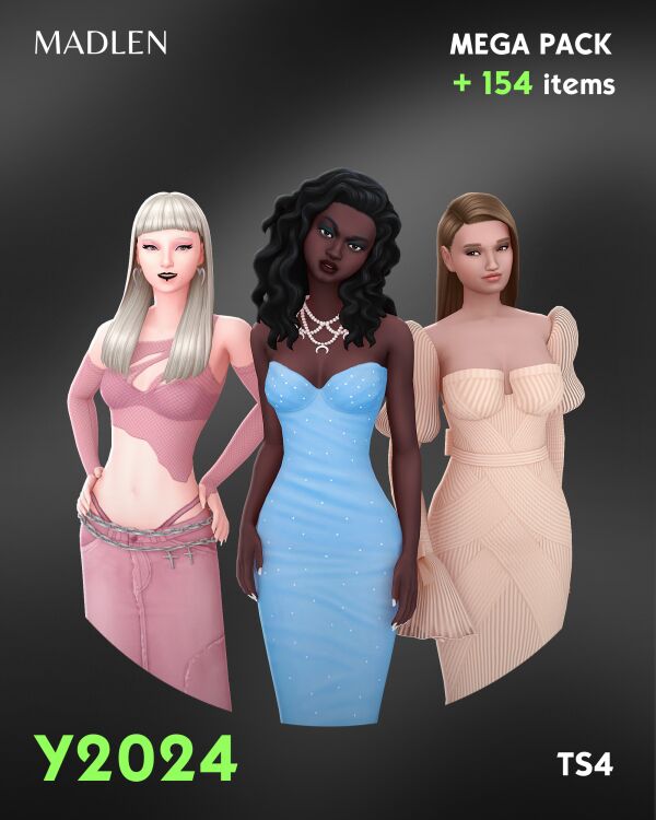 Mega Pack - Year 2024 By Madlen 1 Mega Pack – Year 2024 By Madlen Sims 4 CC