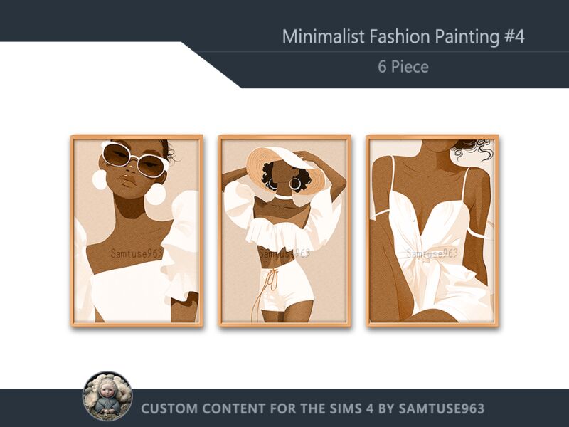 Minimalist Fashion Painting #4 2 sims 4 cc minimalist fashion painting 4 by samtuse963 2