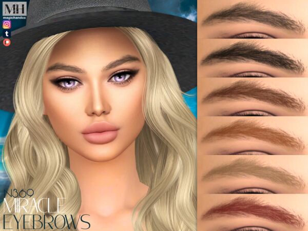 Miracle Eyebrows N369 - Perfect Your Look 1 Miracle Eyebrows N369 – Perfect Your Look Sims 4 CC