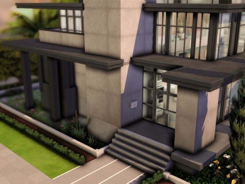 Stylish Modern Family House in The Sims 7 sims 4 cc modern family house no cc by plumbobkingdom 3
