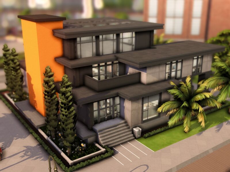 Stylish Modern Family House in The Sims 6 sims 4 cc modern family house no cc by plumbobkingdom 4