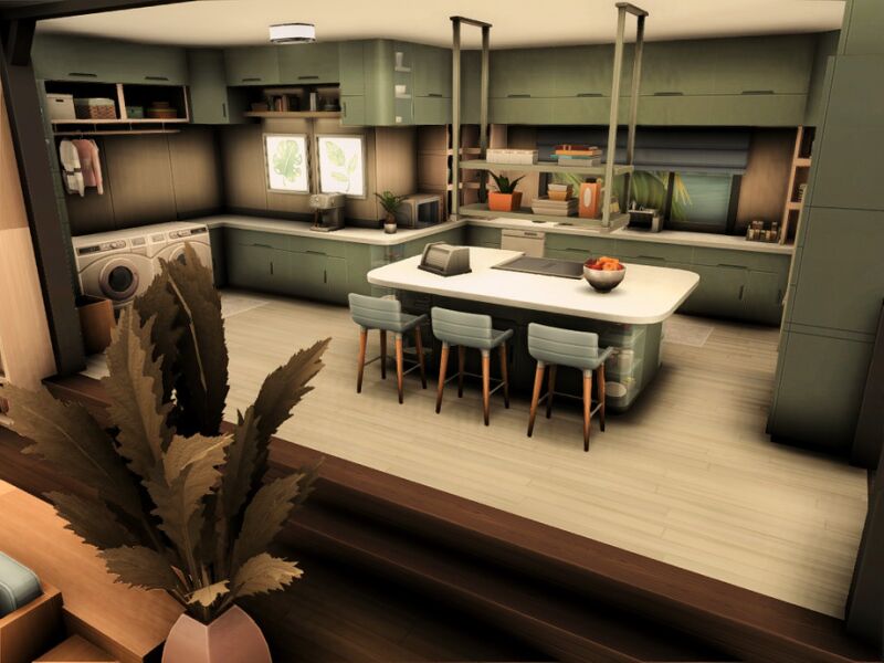 Stylish Modern Family House in The Sims 2 sims 4 cc modern family house no cc by plumbobkingdom 7