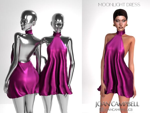 Moonlight Dress By Joan Campbell Beauty 1 Moonlight Dress By Joan Campbell Beauty Sims 4 CC