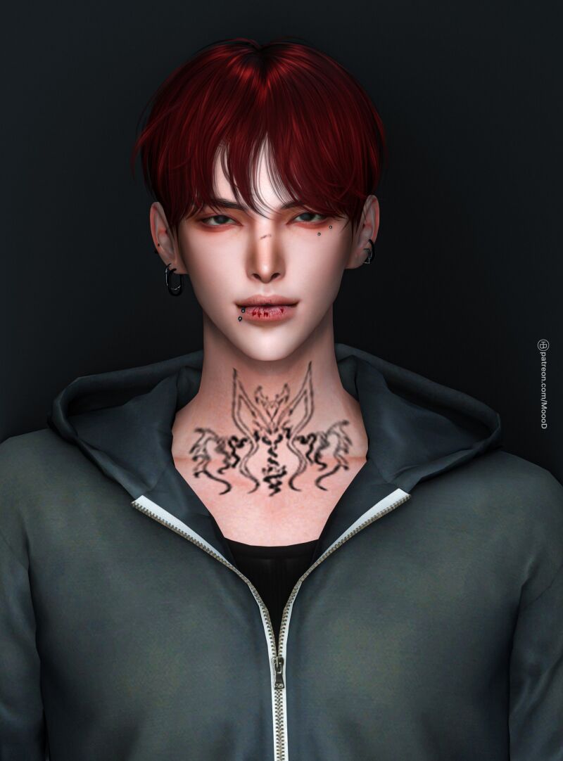 MoooD Hair N112 2 sims 4 cc moood hair n112 2