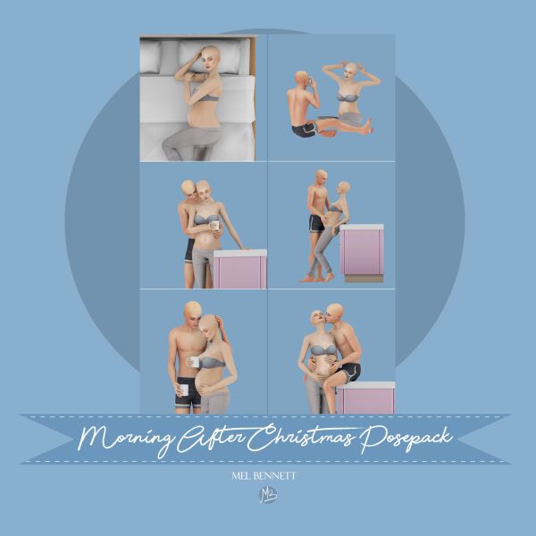 Morning After Christmas Posepack 1 Morning After Christmas Posepack Sims 4 CC
