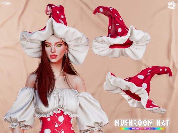 Mushroom Hat - Brsims 1 Mushroom Hat – Brsims Sims 4 CC