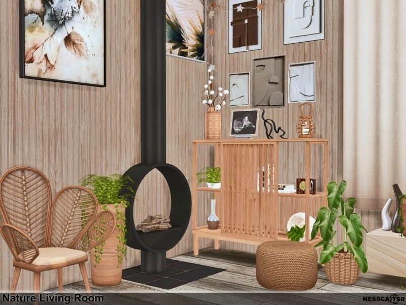 Nature Living Room 4 sims 4 cc nature living room 5