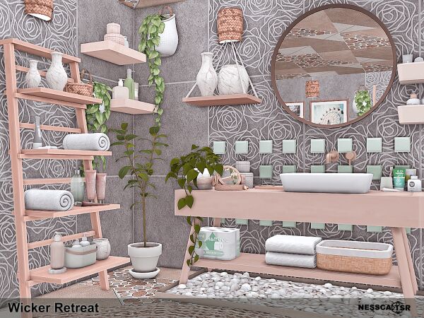 Nature Living Room 5 sims 4 cc nature living room 6
