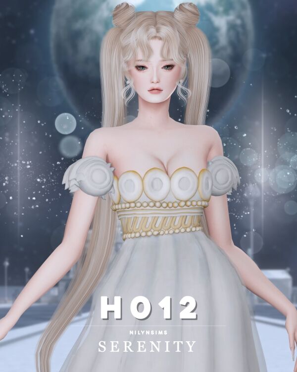 Nilyn Hair H012 Serenity 1 Nilyn Hair H012 Serenity Sims 4 CC