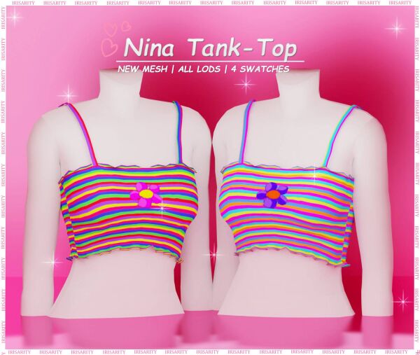 Nina Tanktop ♡ By Irisarity 1 Nina Tanktop ♡ By Irisarity Sims 4 CC