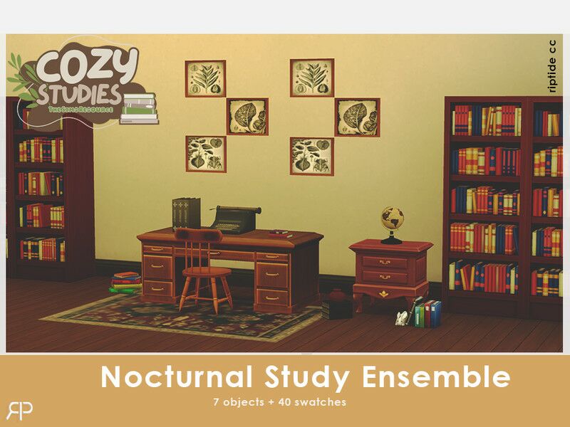 Nocturnal Study Ensemble by Riptidecc 1 Nocturnal Study Ensemble by Riptidecc Sims 4 CC