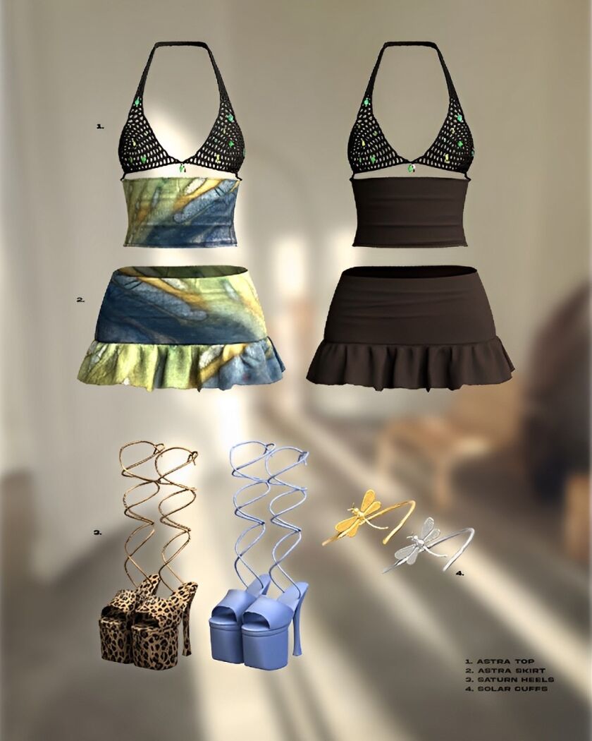 Nova Set - Stylish and Elegant 2 sims 4 cc nova set 2
