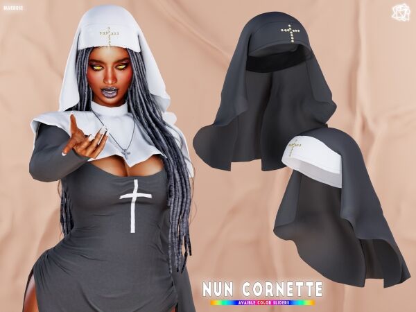 Elegant Nun Hat (Cornette) for Your Sims 1 Elegant Nun Hat (Cornette) for Your Sims Sims 4 CC