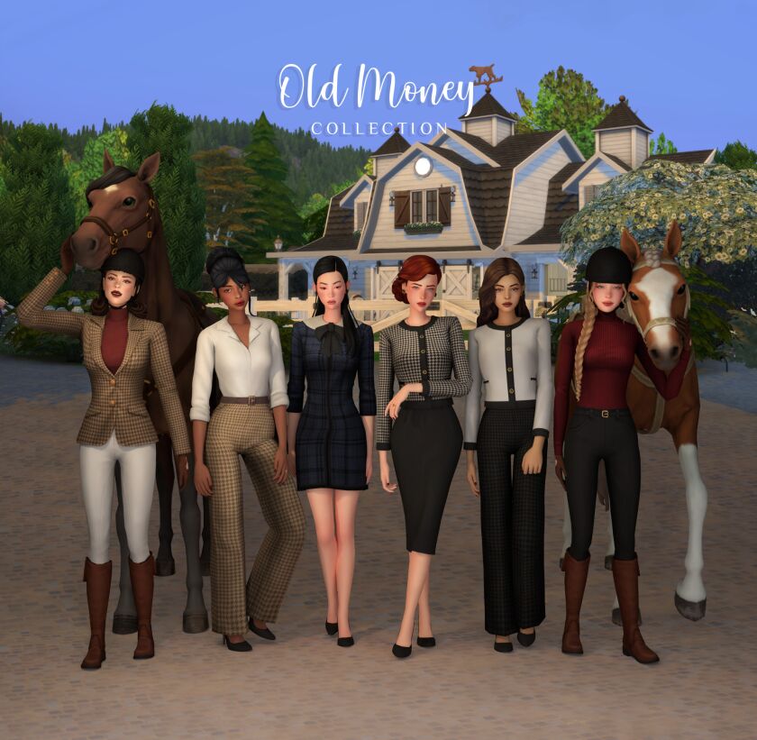 Old Money Collection - Ribbon Dress 5 sims 4 cc old money collection ribbon dress 2