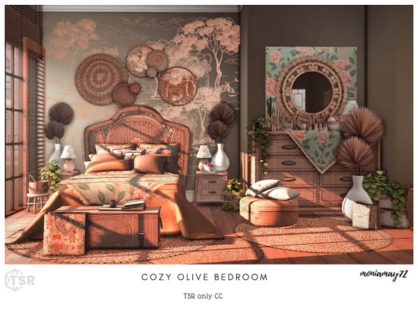 Cozy Olive Bathroom Design 9 sims 4 cc olive bathroom 5