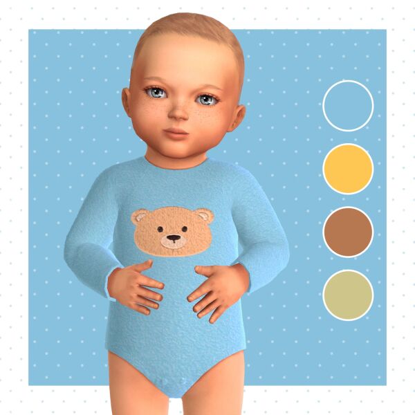 Cozy Bear Onesie for All Ages 1 Cozy Bear Onesie for All Ages Sims 4 CC