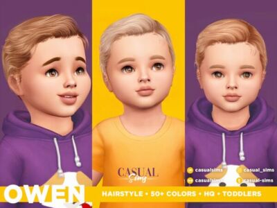 Owen Hairstyle for Toddlers Sims 4 CC