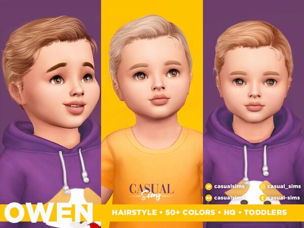 Owen Hairstyle for Toddlers 1 Owen Hairstyle for Toddlers Sims 4 CC