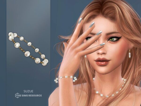 Elegance in Every Pearl: Suzue's Bracelet 1 Elegance in Every Pearl: Suzue’s Bracelet Sims 4 CC