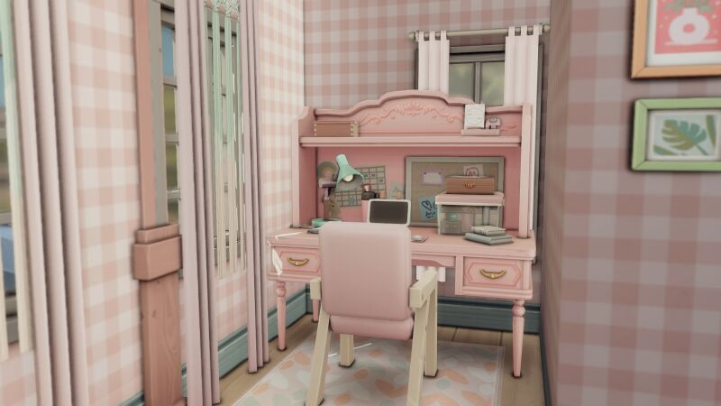 Charming Pink Dollhouse by Bojanasimsyt 5 sims 4 cc pink house for a famous doll by bojanasimsyt 6