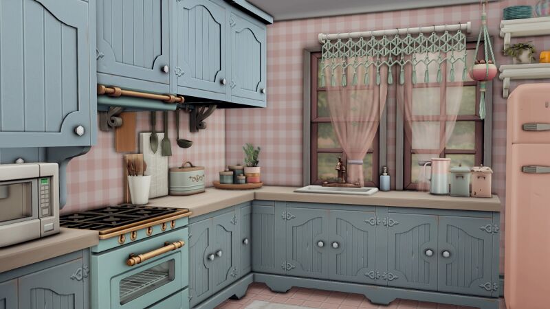 Charming Pink Dollhouse by Bojanasimsyt 3 sims 4 cc pink house for a famous doll by bojanasimsyt 8