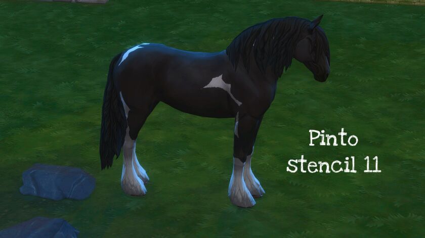 Pinto Stencils Inspired by SSO Horse Markings 1 Pinto Stencils Inspired by SSO Horse Markings Sims 4 CC