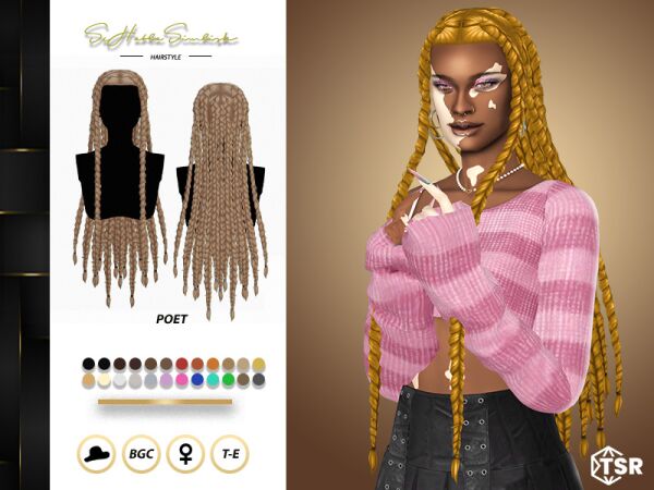 Poet Hairstyles You’ll Love 1 Poet Hairstyles You’ll Love Sims 4 CC