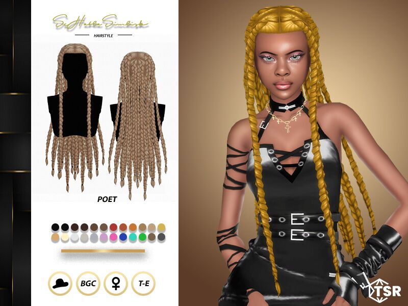 Poet Hairstyles You’ll Love 2 sims 4 cc poet hairstyles by sehablasimlish 3