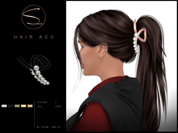 Stylish Ponytail Hairstyle for Sims 2 sims 4 cc ponytail hairstyle 080125 by s club 2