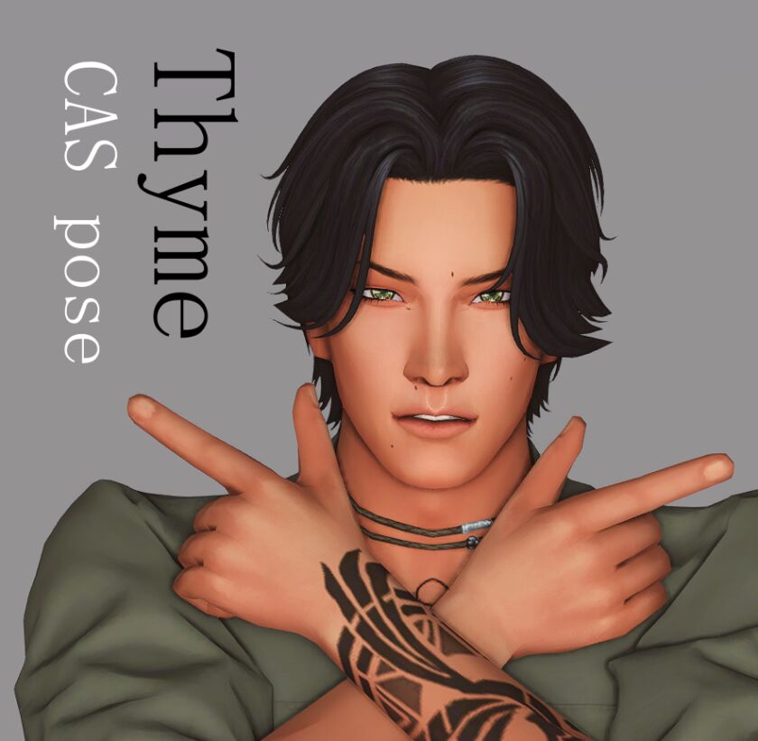New Pose Pack 'Thyme' for CAS! 1 New Pose Pack ‘Thyme’ for CAS! Sims 4 CC