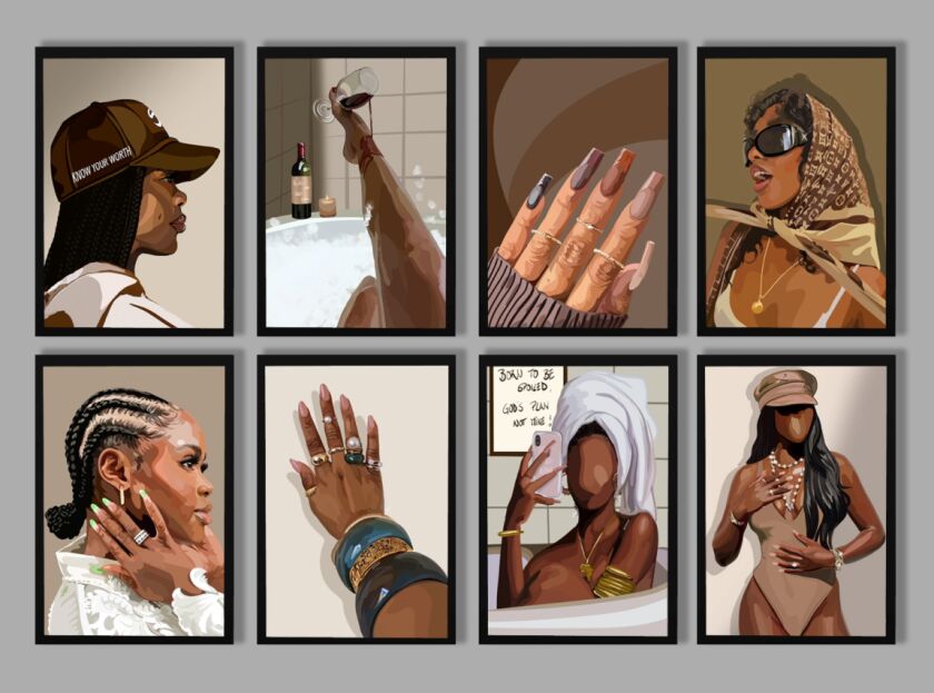 Stylish Posters by Fusionstyle Sims 4 CC