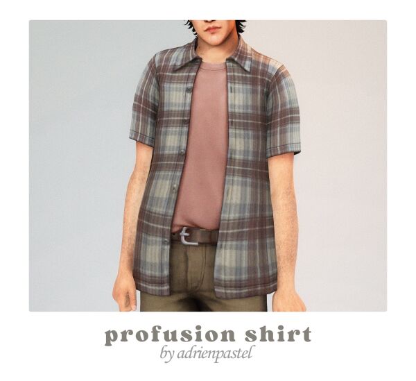 Profusion Shirt By Adrien_Pastel 1 Profusion Shirt By Adrien_Pastel Sims 4 CC