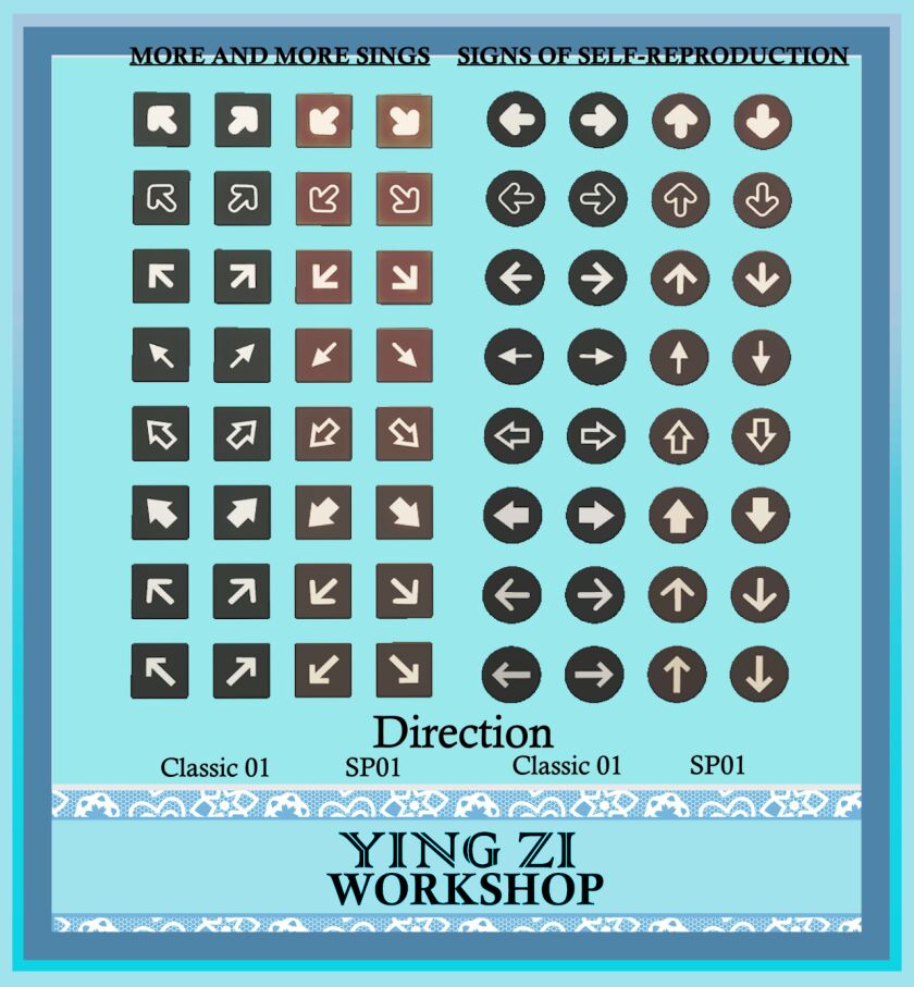 Enhanced Direction Signs for EA 2 sims 4 cc pt1 direction 2