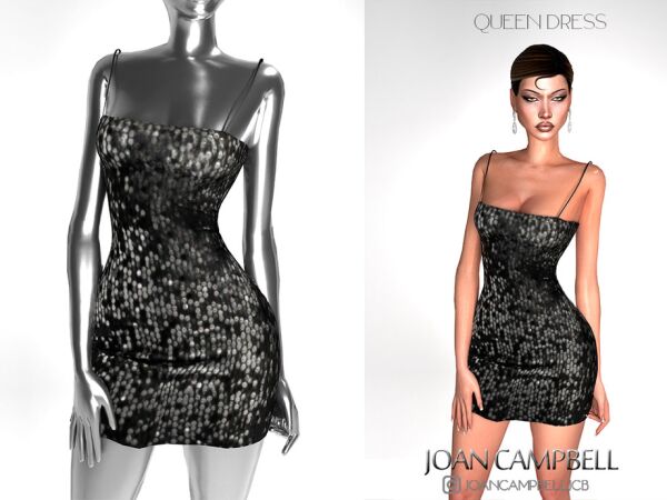 Queen Dress by Joan Campbell Beauty 1 Queen Dress by Joan Campbell Beauty Sims 4 CC