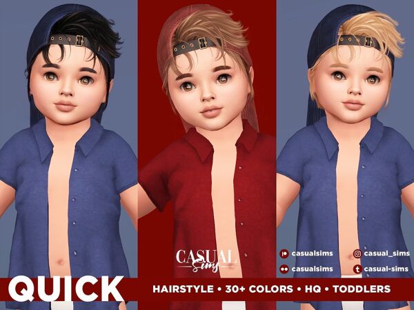 Quick Hairstyle for Toddlers 1 Quick Hairstyle for Toddlers Sims 4 CC