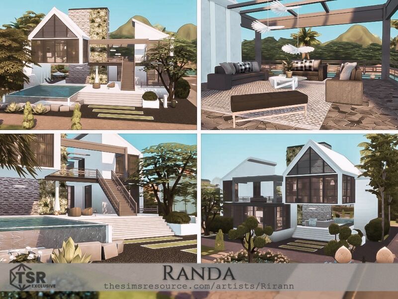 Randa: A Contemporary House 9 sims 4 cc randa 2