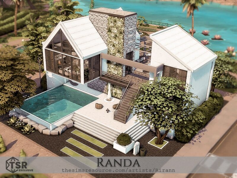 Randa: A Contemporary House 8 sims 4 cc randa 3