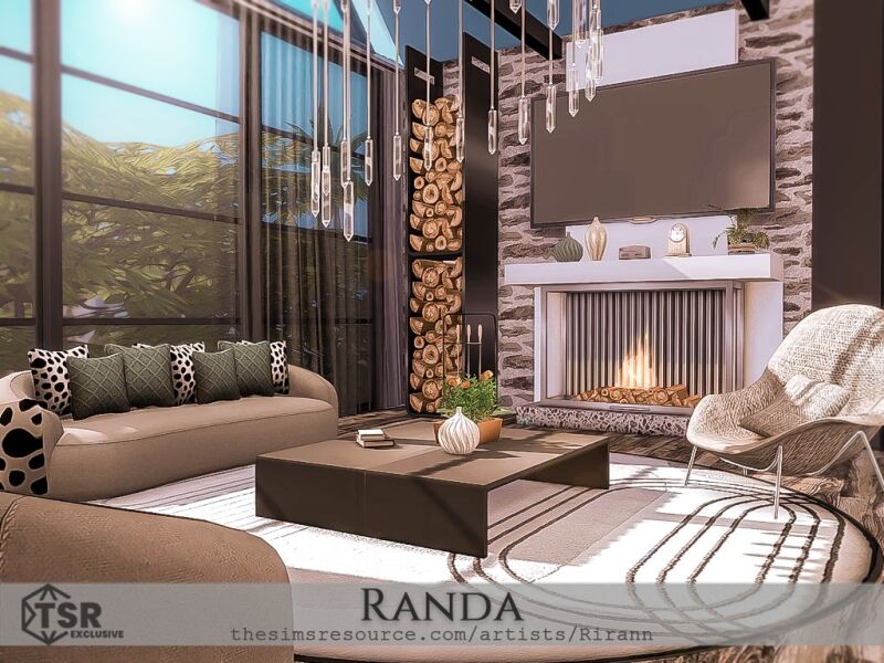 Randa: A Contemporary House 6 sims 4 cc randa 4