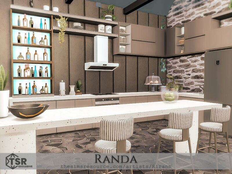 Randa: A Contemporary House 5 sims 4 cc randa 6