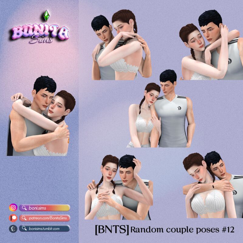 Random Couple Poses #12 By Bonitasims 6 sims 4 cc random couple poses 12 by bonitasims 2