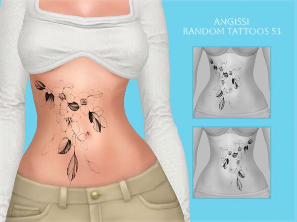 Explore Unique Tattoos Collection 1 Explore Unique Tattoos Collection Sims 4 CC