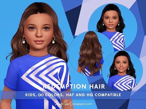 Stunning Kids' Redemption Hair 1 Stunning Kids’ Redemption Hair Sims 4 CC
