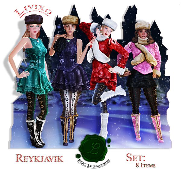 Reykjavik Set by Livixo 1 Reykjavik Set by Livixo Sims 4 CC